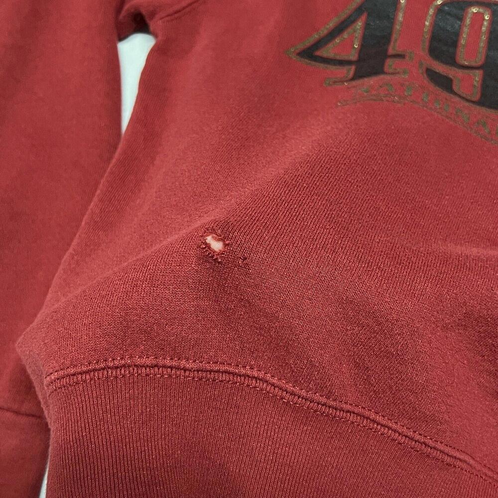 VTG San Francisco 49ers Crewneck Sweatshirt Fits Womens Sz S-M Distressed LEE - Picture 7 of 8